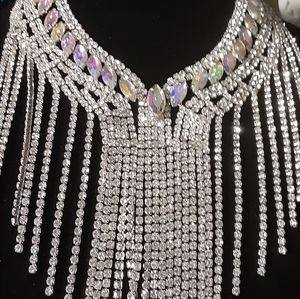 Rhinestone necklace set